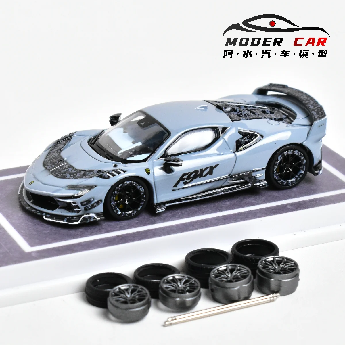 MJ 1:64 Mansory SF90 F9XX Spider Diecast Model Car