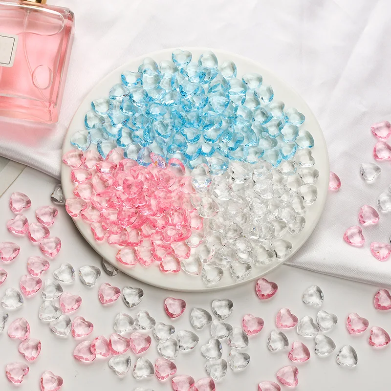 

100 шт./лот 12 мм акриловый персиковый любимый кулон в форме сердца, прозрачные бусины, для детей «сделай сам», бисерные материалы