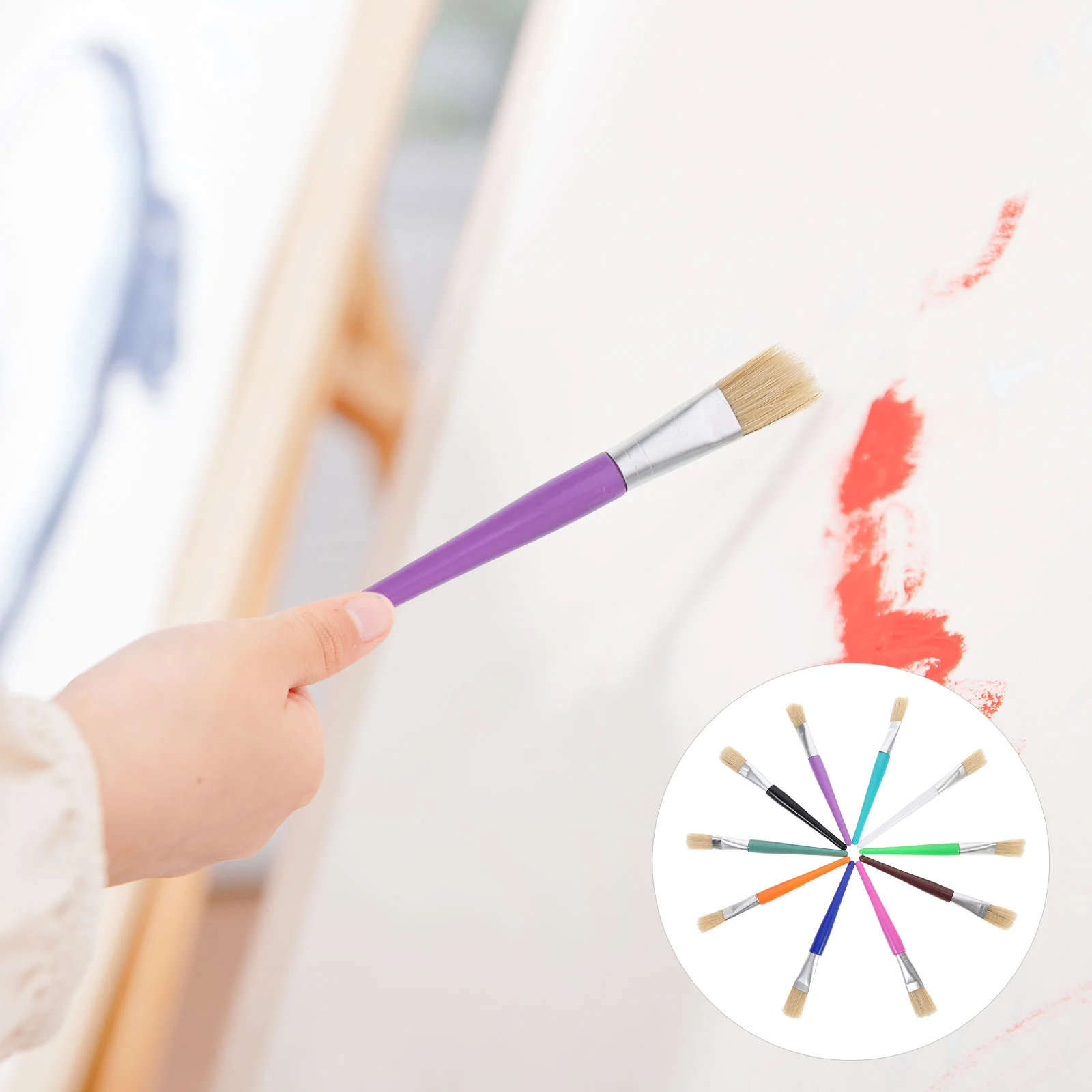 

Paint Brush Brushes Kids Painting Brush Natural Art Professional Synthetic Stain Wall Supplies Artist Watercolor Children Oil