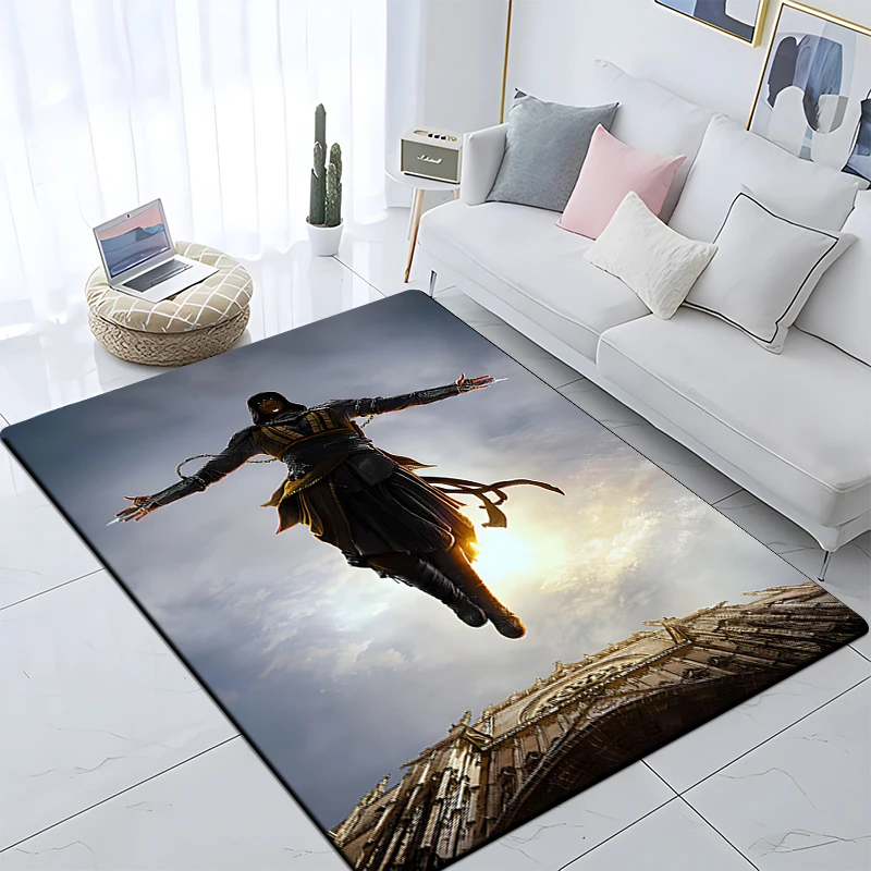 

Game Assa ssin's Creed Pattern Living Room Coffee Table Decoration Non-slip Large Rug Bedroom Tatami Mat Children's Room Carpet