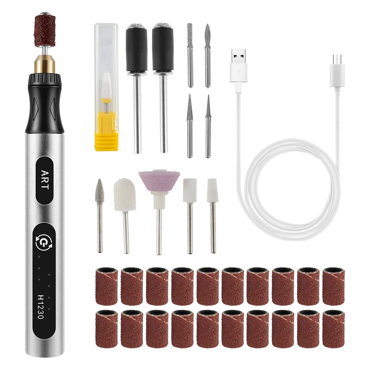 

Электрическая дрель для ногтей, беспроводная дрель для ногтей, профессиональный набор пилок для ногтей, перезаряжаемая портативная дрель д...