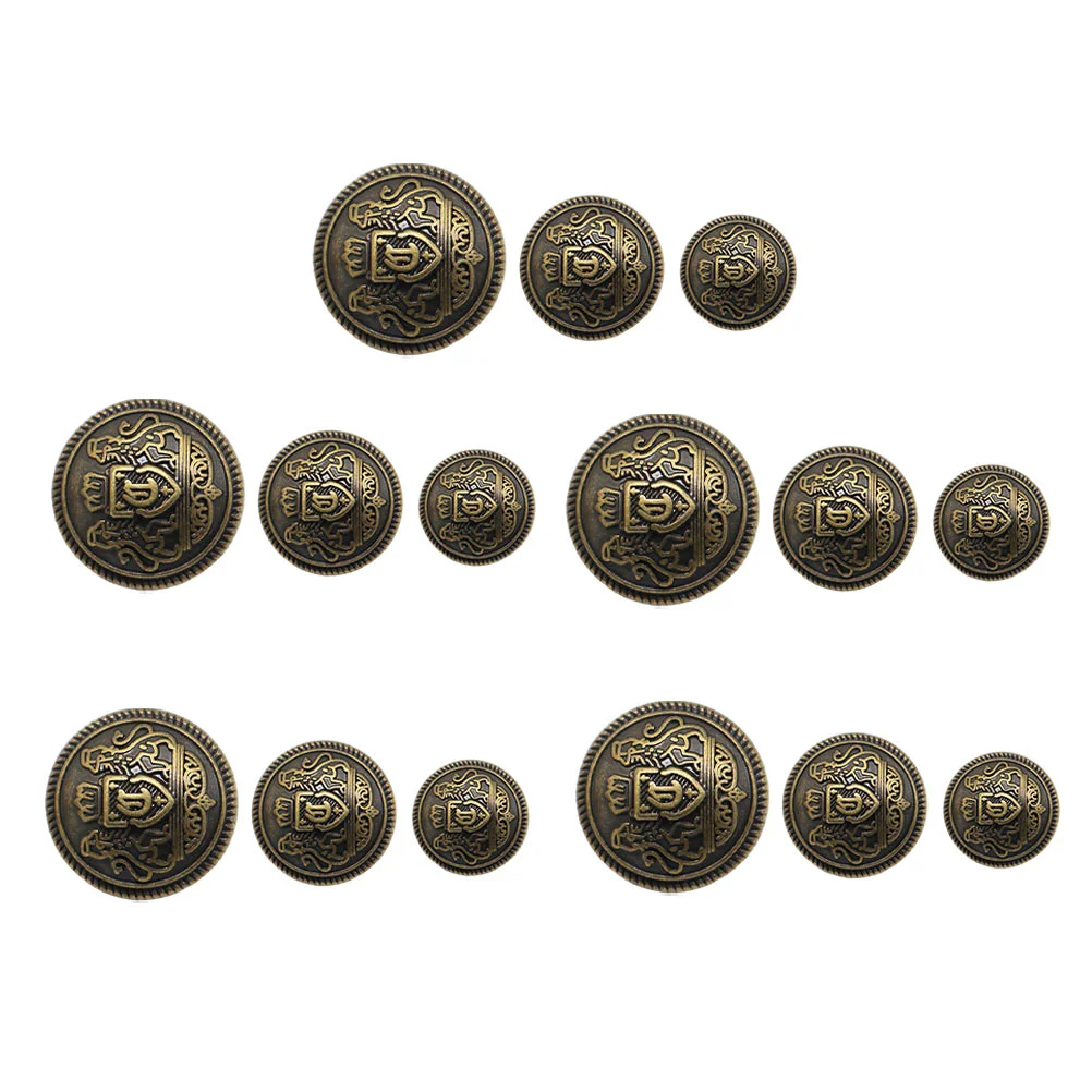 

Buttons Metal Buttonsewing Clothing Coat Vintage Costume Alloy Crafts Decoration Clothes Zinc Crossbone Flower Blazer Engraved