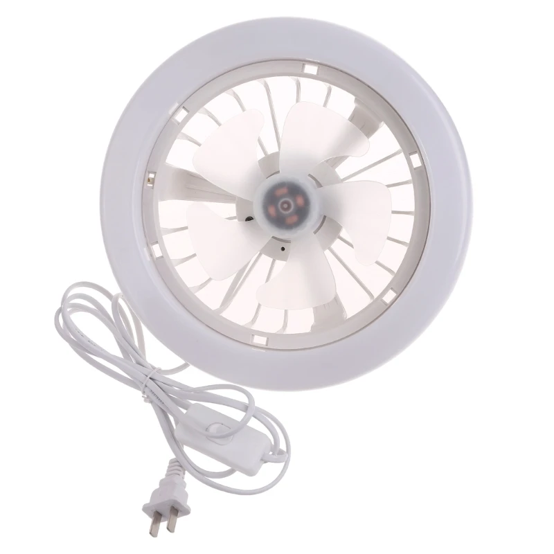 

220cm Power Cable with Ceiling Fan Lights Bedroom Decor Ventilator LX9A