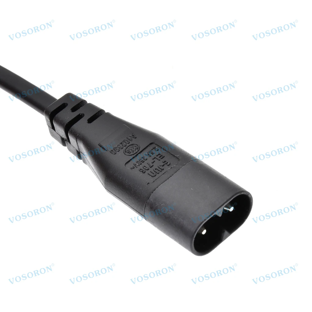 IEC 60320 C8 Вилка к L-образному разъему C7 (рис.) 8) удлинитель папа-мама источник питания