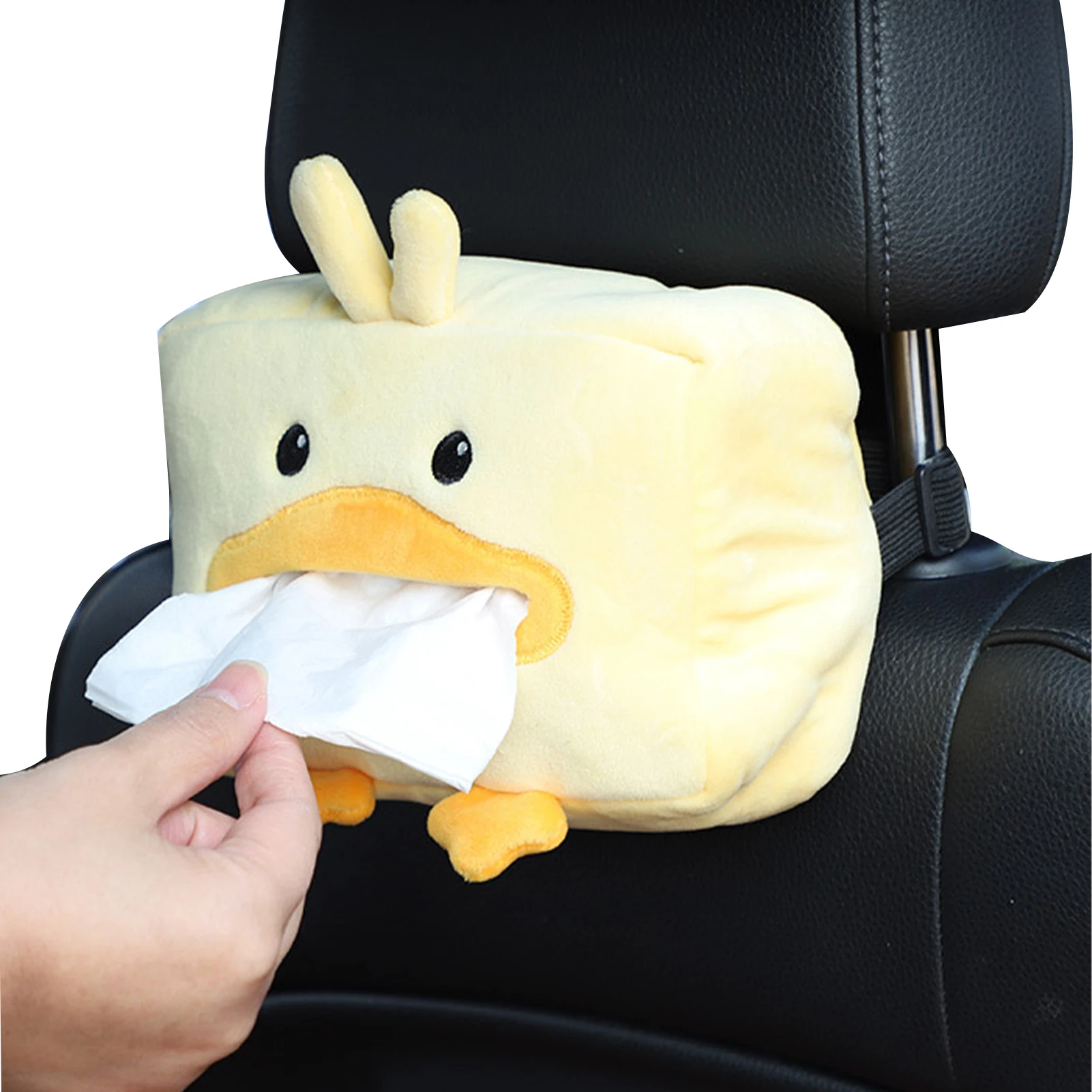 

Car Tissue Holder | Cute Cartoon Multifunctional Tissue Cover | Universal Car Sun Visor or Vehicle Backseat Plush Tissue Organiz