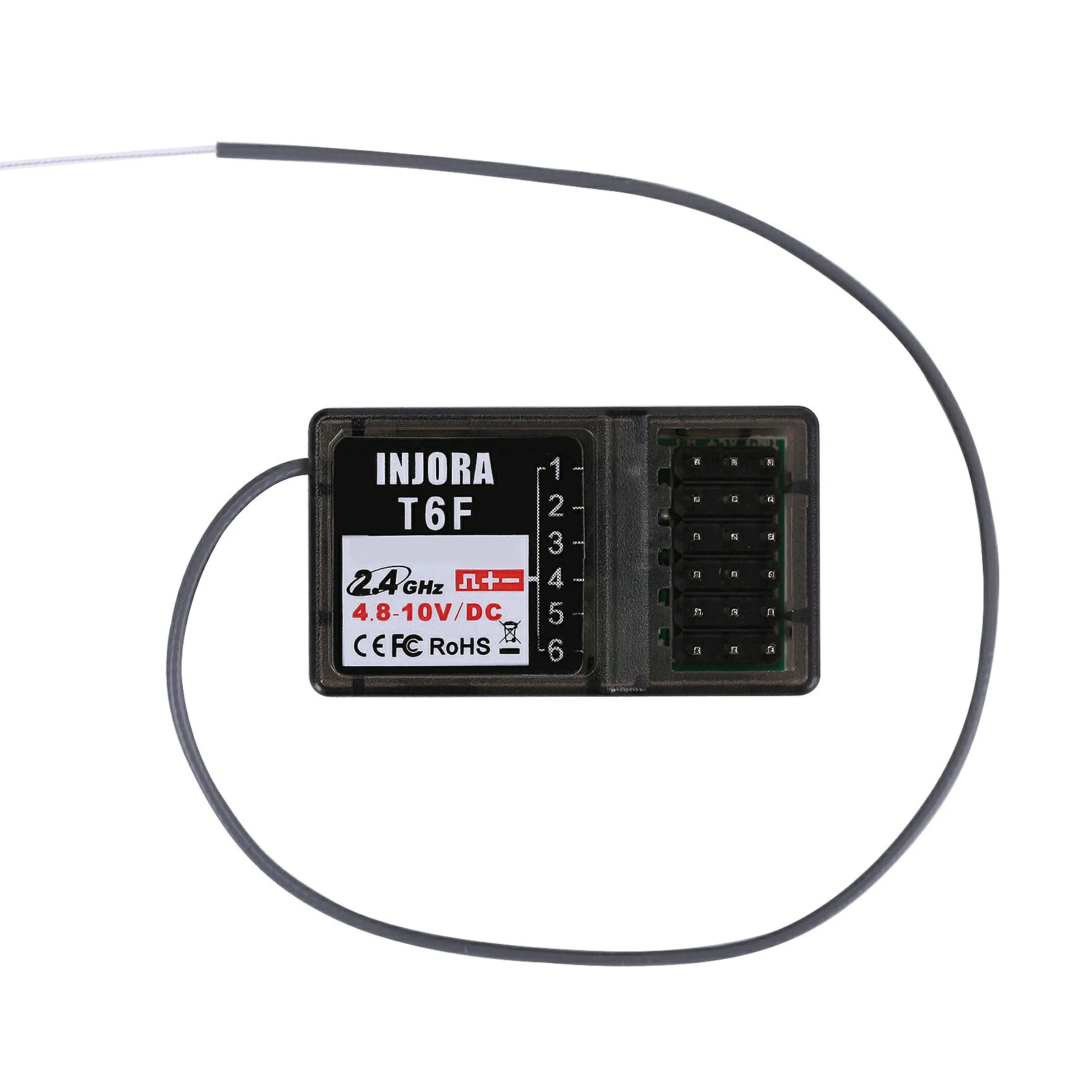 INJORA 1 шт. 6CH 2,4 ГГц приемник для INJORA T6F T6FG RC передатчик контроллер