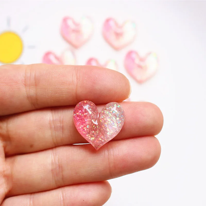 

20Pcs Large Rhinestones For Acrylic Nails Decoration 3D Fruit/Heart Shaped Resin Nail Art Charms Designer Nail Art Supplies 2022