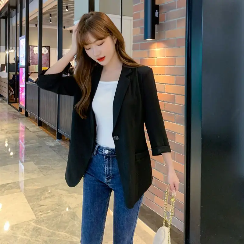 Chiffon Small Suit Jacket Female Short 2023 New Slim Temperament High-grade Jacket Women's Summer Wear