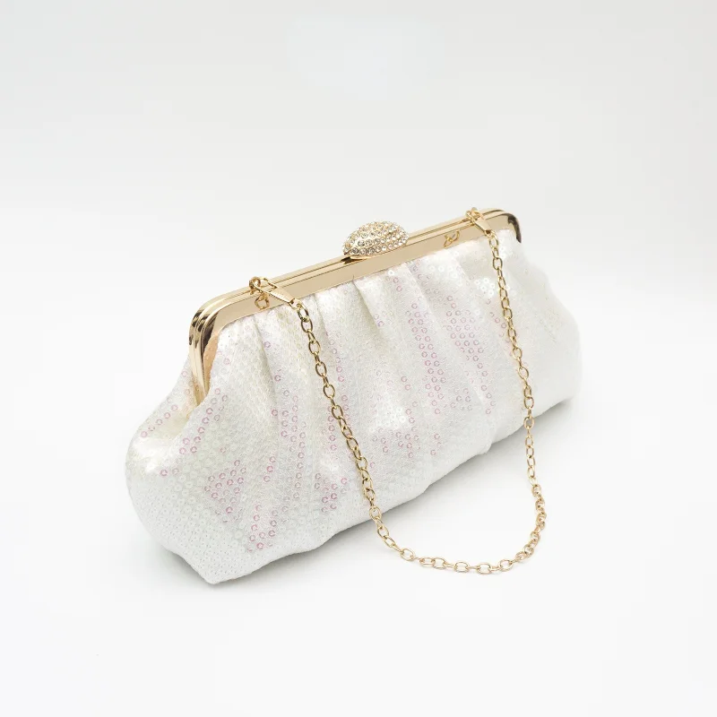 

Роскошная дизайнерская сумочка, блестящий клатч с блестками, Женская Блестящая вечерняя сумка с кристаллами, длинные плиссированные сумочки в стиле ретро, вечерняя сумка, s