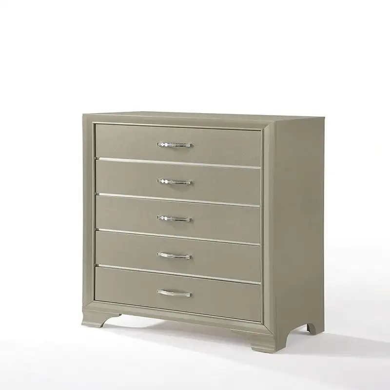 

Champagne Chest with Five Drawers