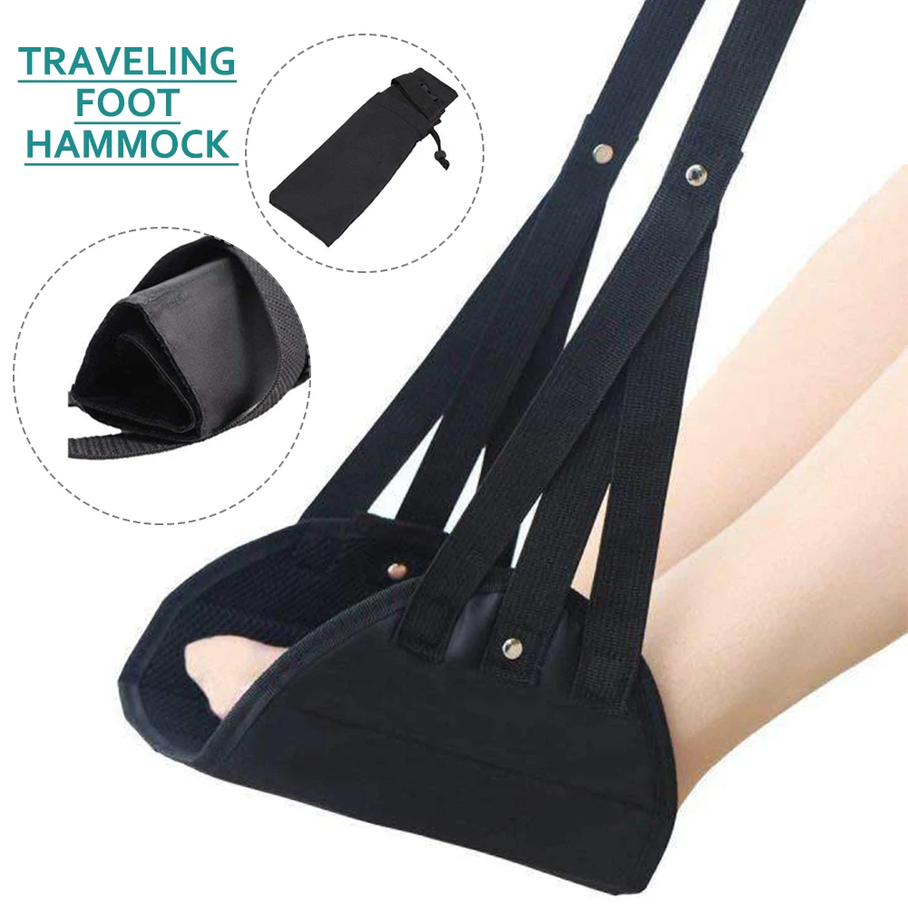 

Подставка под ногу для авиационного сиденья, необходимая для путешествий в машине, регулируемый подставка для ног в поезде, самолете, гамак...