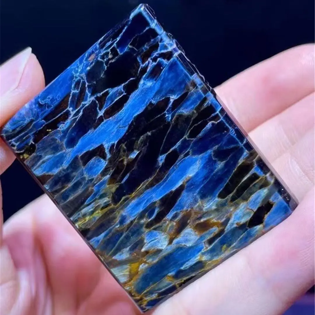 

Подвеска из натурального синего пьестерсита, ювелирное изделие для женщин, женщин, мужчин, восстанавливающий подарок рейки, энергетический кристалл, 45x36x5 мм, бусины, Камень AAAAA