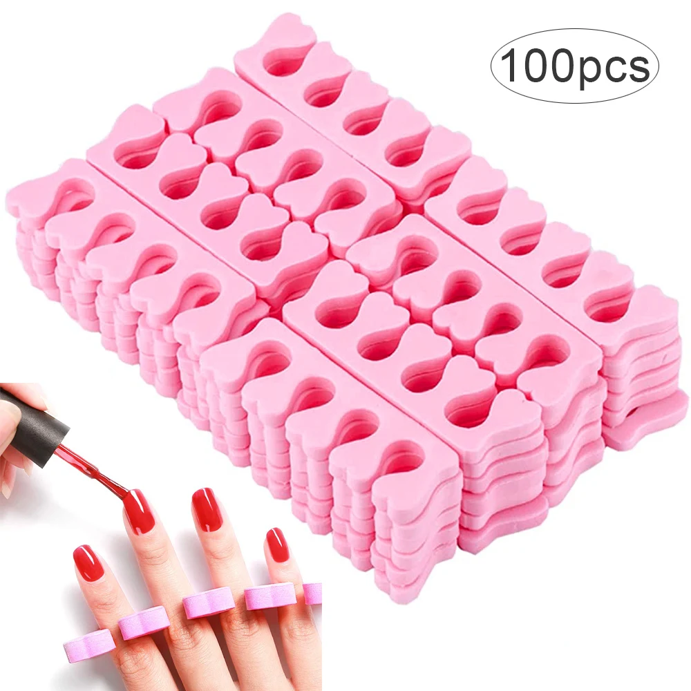 

50/100 шт., разделители для ногтей