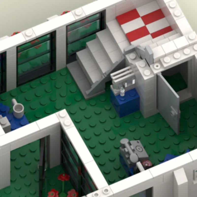 Конструктор Moc модульный полицейский участок сборка сделай сам игрушки для детей