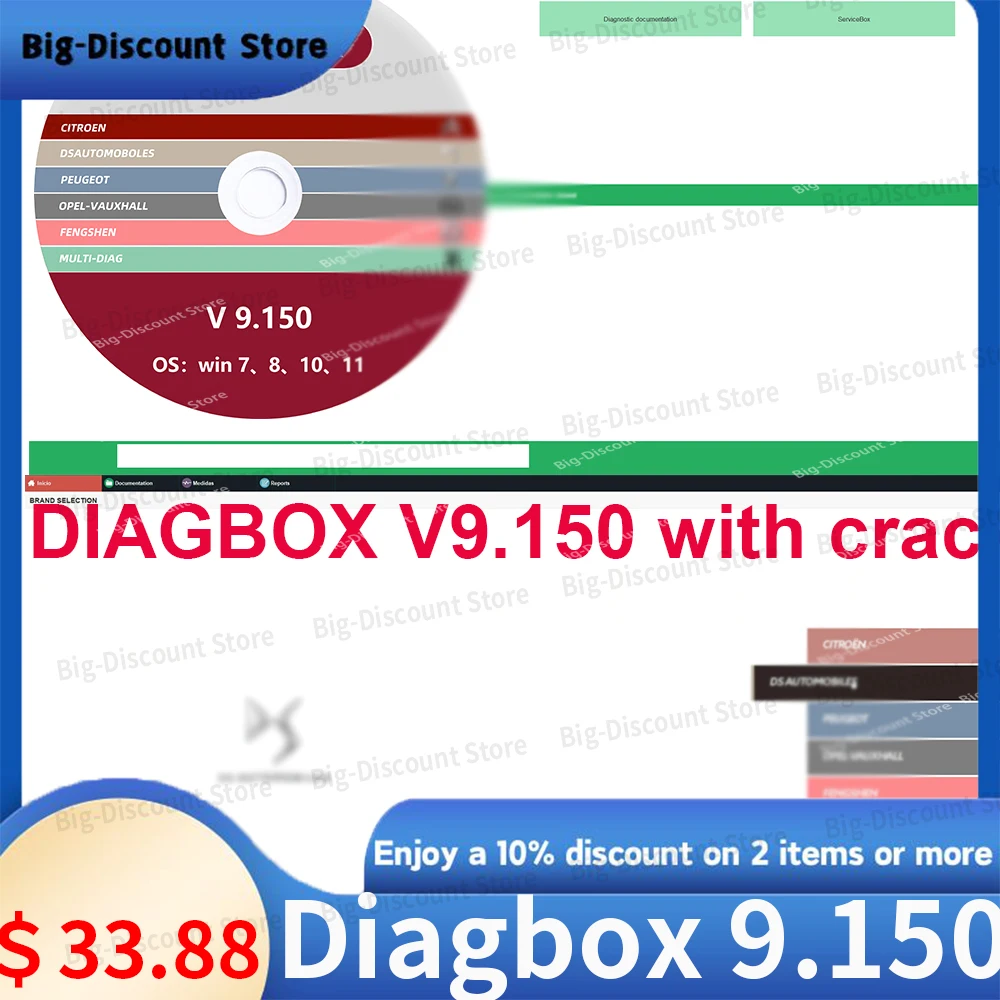 Горячая Распродажа Diagbox V9.150 с Crack Lexia3 PP2000 Диагностический инструмент Версия OBDS