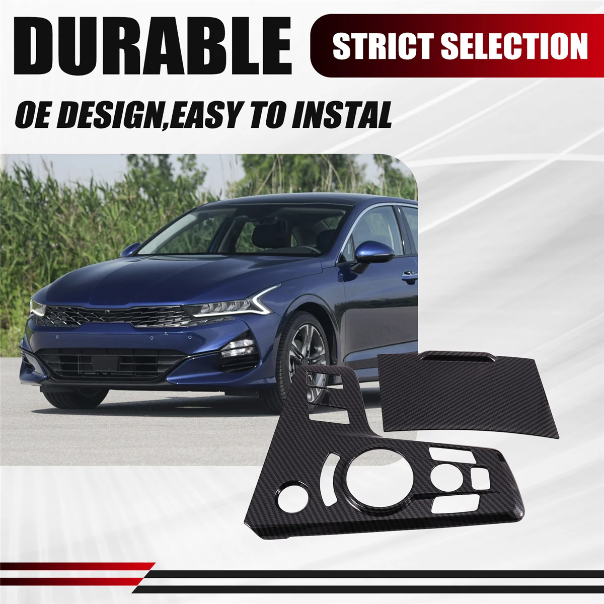 2 шт. центральная консоль автомобиля из углеродного волокна панель переключения