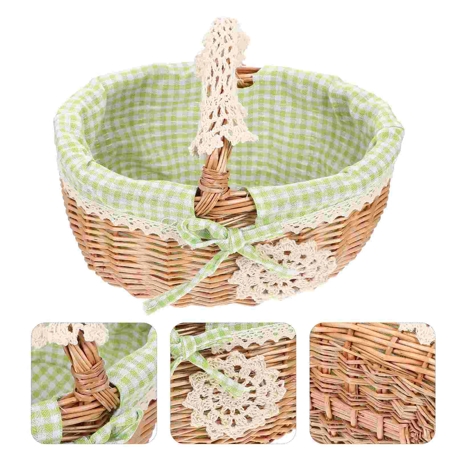 

Hand-held Basket Decorative Basket Gift Flower Storage Basket Party Supply