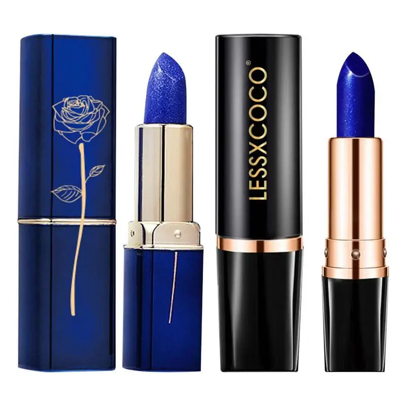 

Color Changing Lipstick Magical Blue Lipstick Color Changing Fast Apply Long Lasting Color Change Lipstick Improve Lip Lines