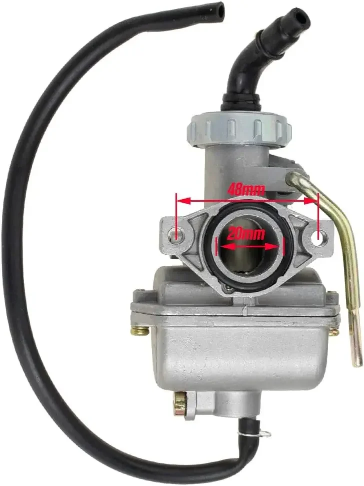 Фото Карбюратор PZ20 для двигателей Coolster 125cc, TaoTao ATA125, NST, SunL, Kazuma Baja, Loncin 125cc, SSR Pitster, китайских питбайков и мотоциклов для бездорожья №3