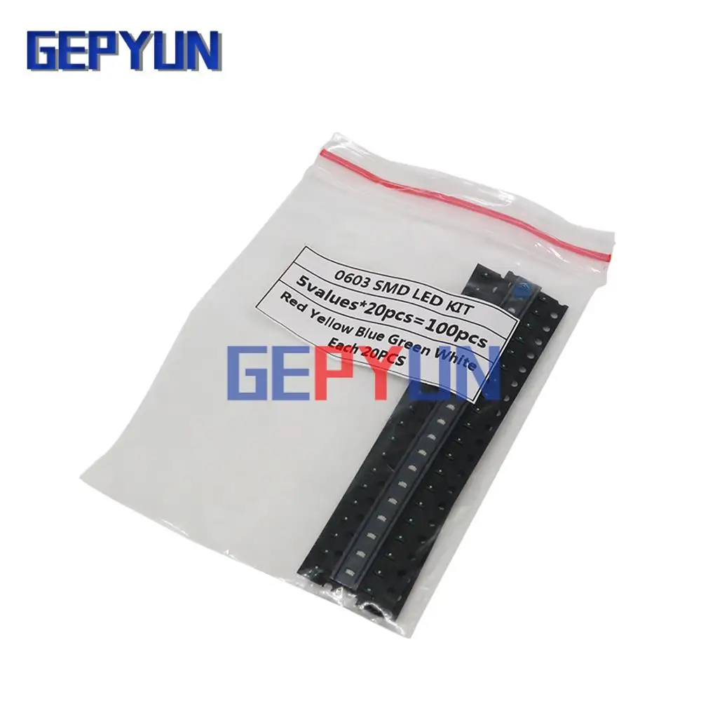 

100 шт. = 5 цветов x 20 шт. 1210 1206 0805 светодиодный Диод в ассортименте SMD светодиодный Диод в комплекте зеленый/красный/белый/синий/желтый