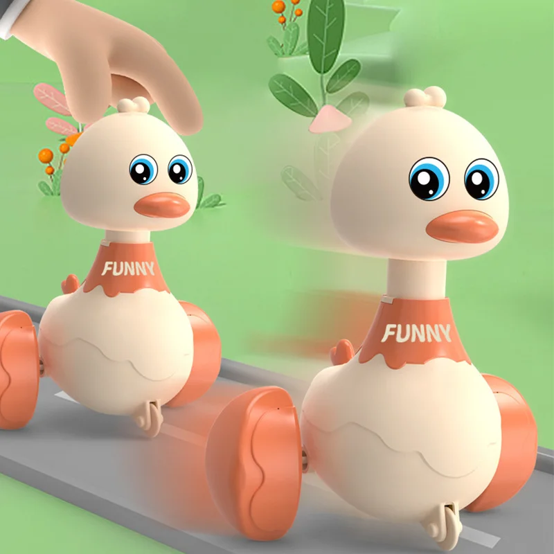 Инерционная качели прогулочная утка детская игрушка милая интерактивная