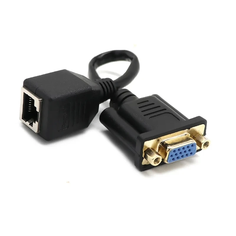 15 см/5 9 дюйма VGA мама к RJ45/VGA папа RJ45 переходной кабель-переходник Ethernet-порту