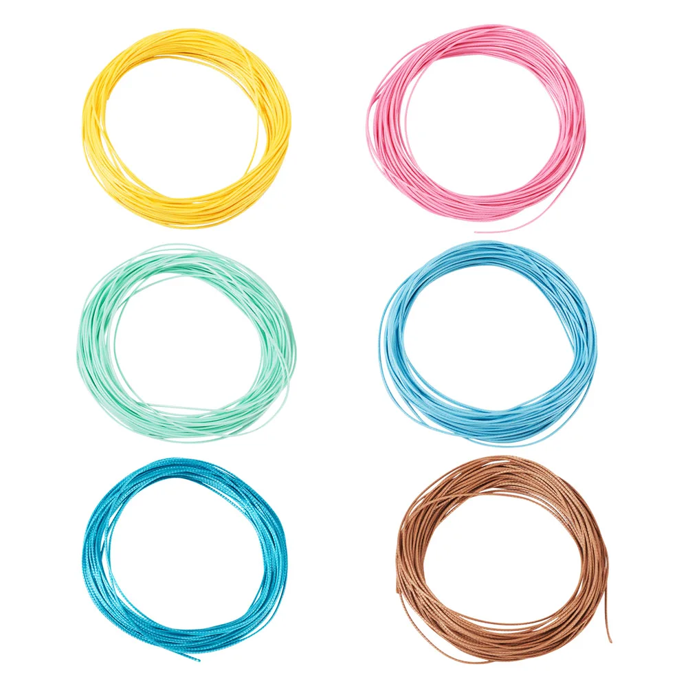 Круглые Вощеные полиэфирные нити 10 м/цвет 0 5 мм вощеные спиральные струны с