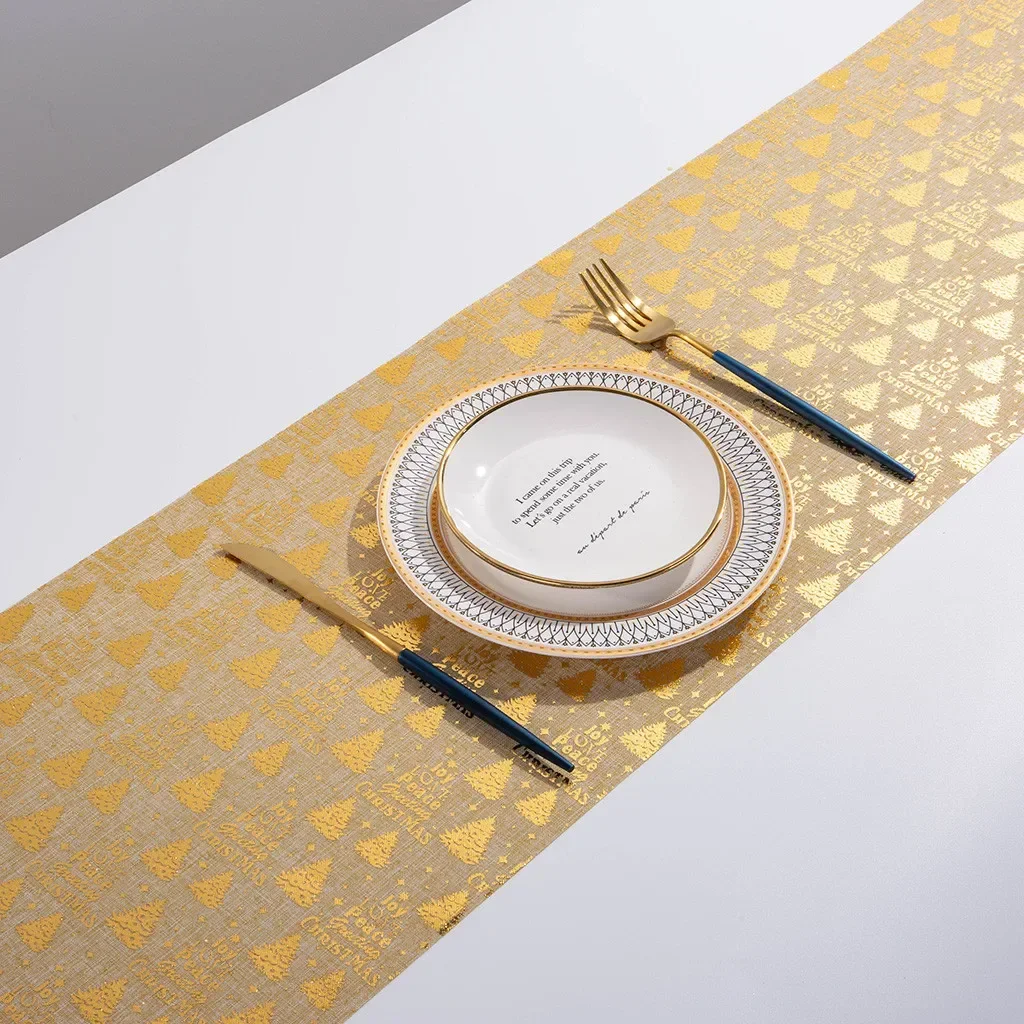 

Рождественская скатерть-дорожка из хлопка 28x270 см