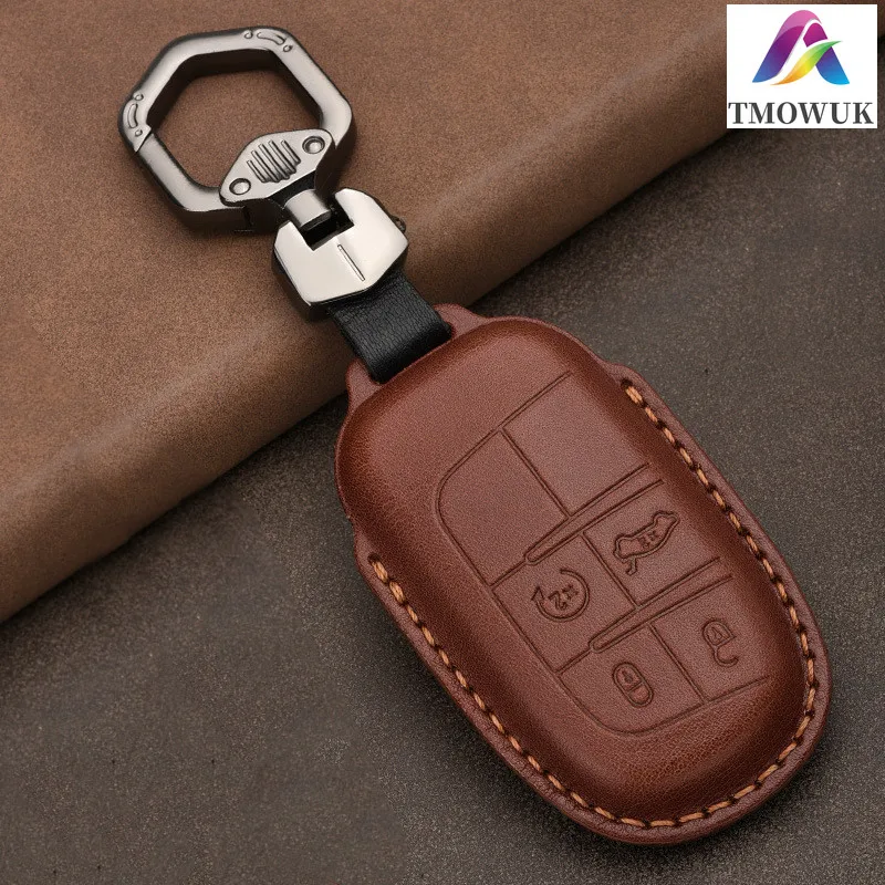

For Jeep Renegade Compass Grand Cherokee For Chrysler 300C Wrangler Dodge Car Accessaries Keychain Car key cover case Fob