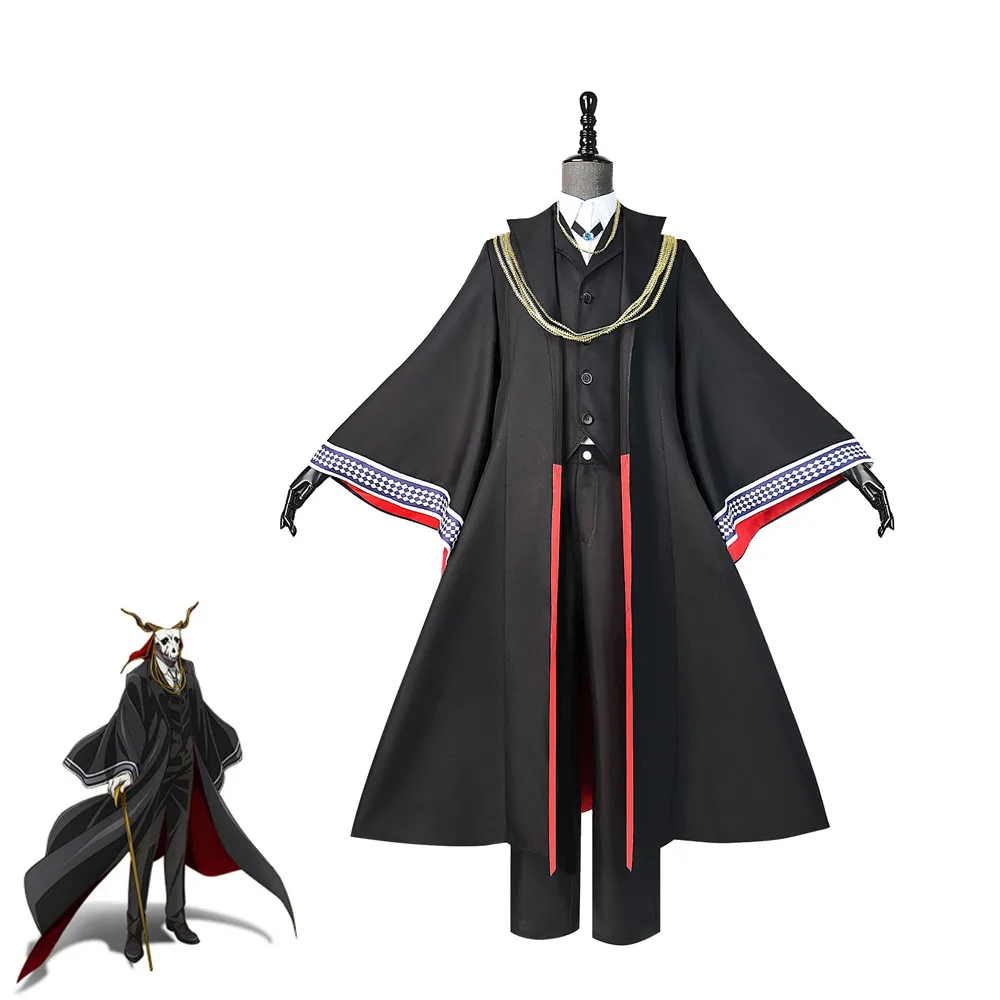 

The Ancient Magus' Bride Elias Ainsworth Cosplay Costumes Halloween Adult Trench Cloak Suit Set