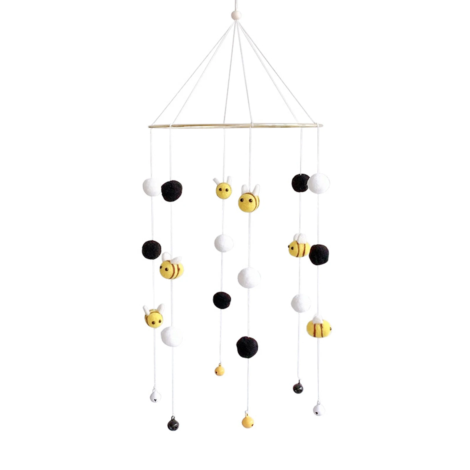 

Crafts Ceiling Cute Bedroom Toys Outdoor Gift Hanging Ornaments Newborn Nursery Decor Indoor Round Hairball Bee