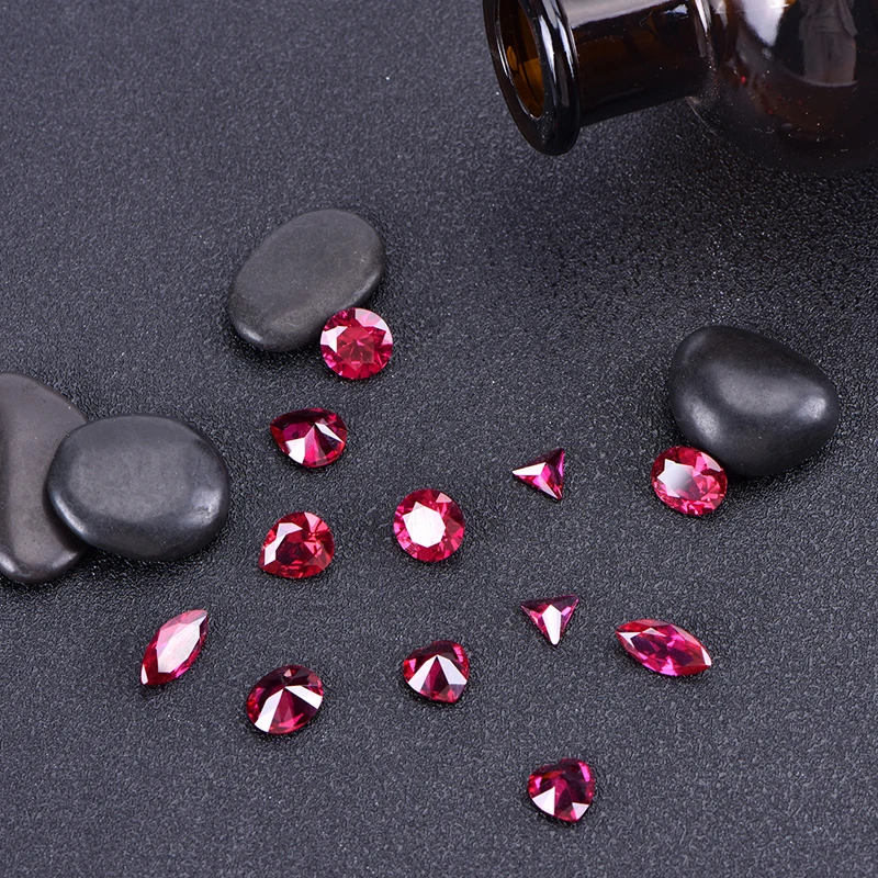 

Natural Cutting Sri-Lanka Ruby Rectangle VVS Gem Corundum Spinel Various Shapes