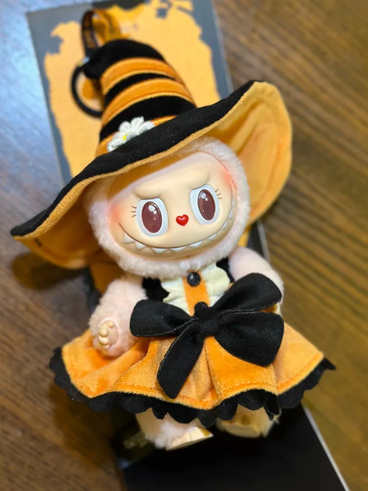 Подлинная новая серия Mokoko Happy Halloween Party Magic Pumpkin Labubu виниловая ограниченная кукла