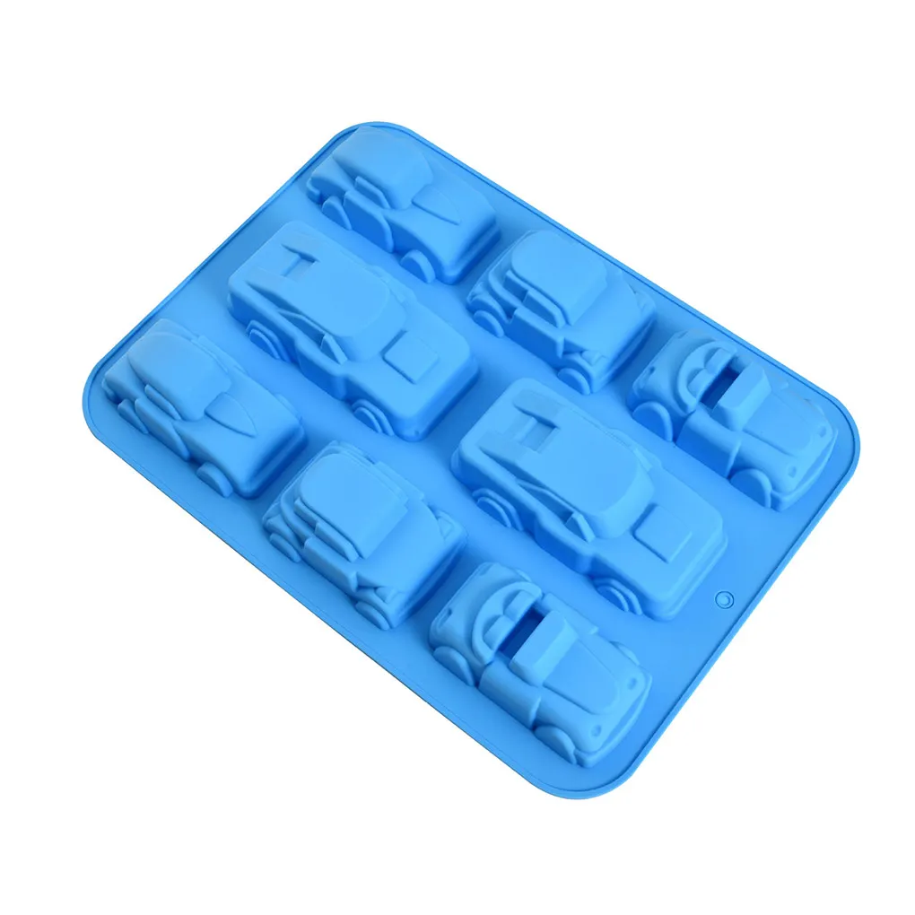 

Силиконовая форма для торта в виде грузовика, 8 ячеек, инструмент «сделай сам» для выпечки шоколада, форма для машины, антипригарная форма для печенья, мороженого