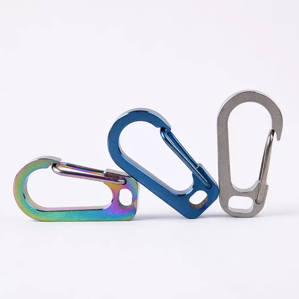 

Climbing Aluminium Alloy D Shape Buckle Carabiner Survial Key Chain Climb Hook Clip Backpack Buckle Keychain Tools #YJ