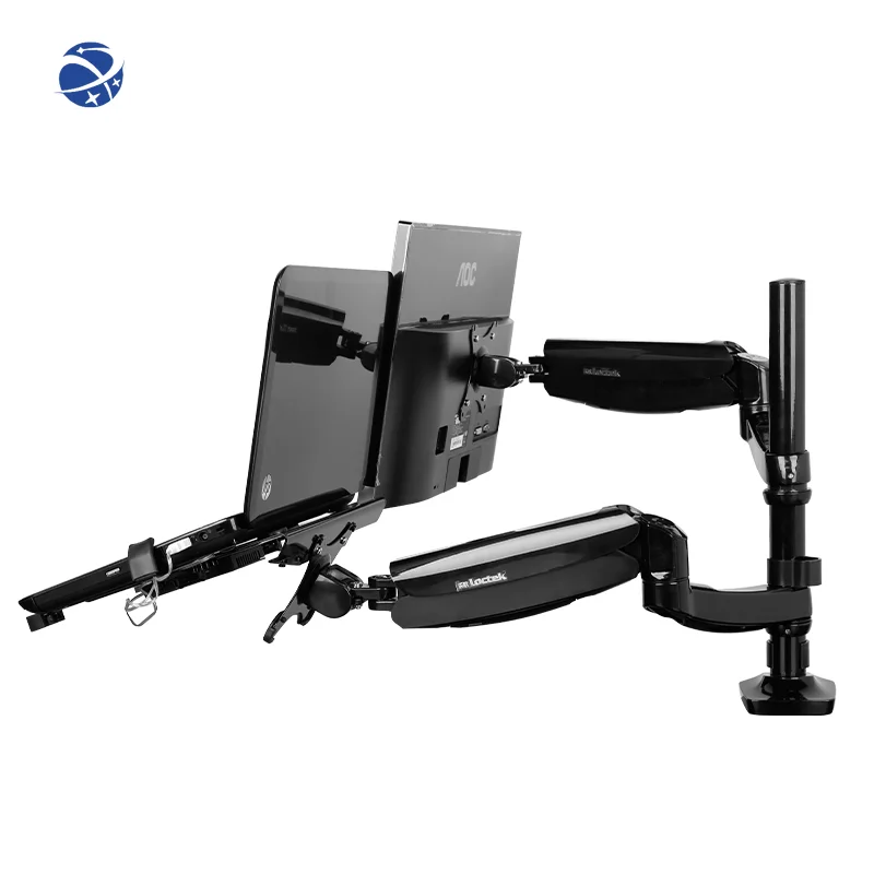 Loctek D5F2 кронштейн для ноутбука двойного использования + держатель монитора с