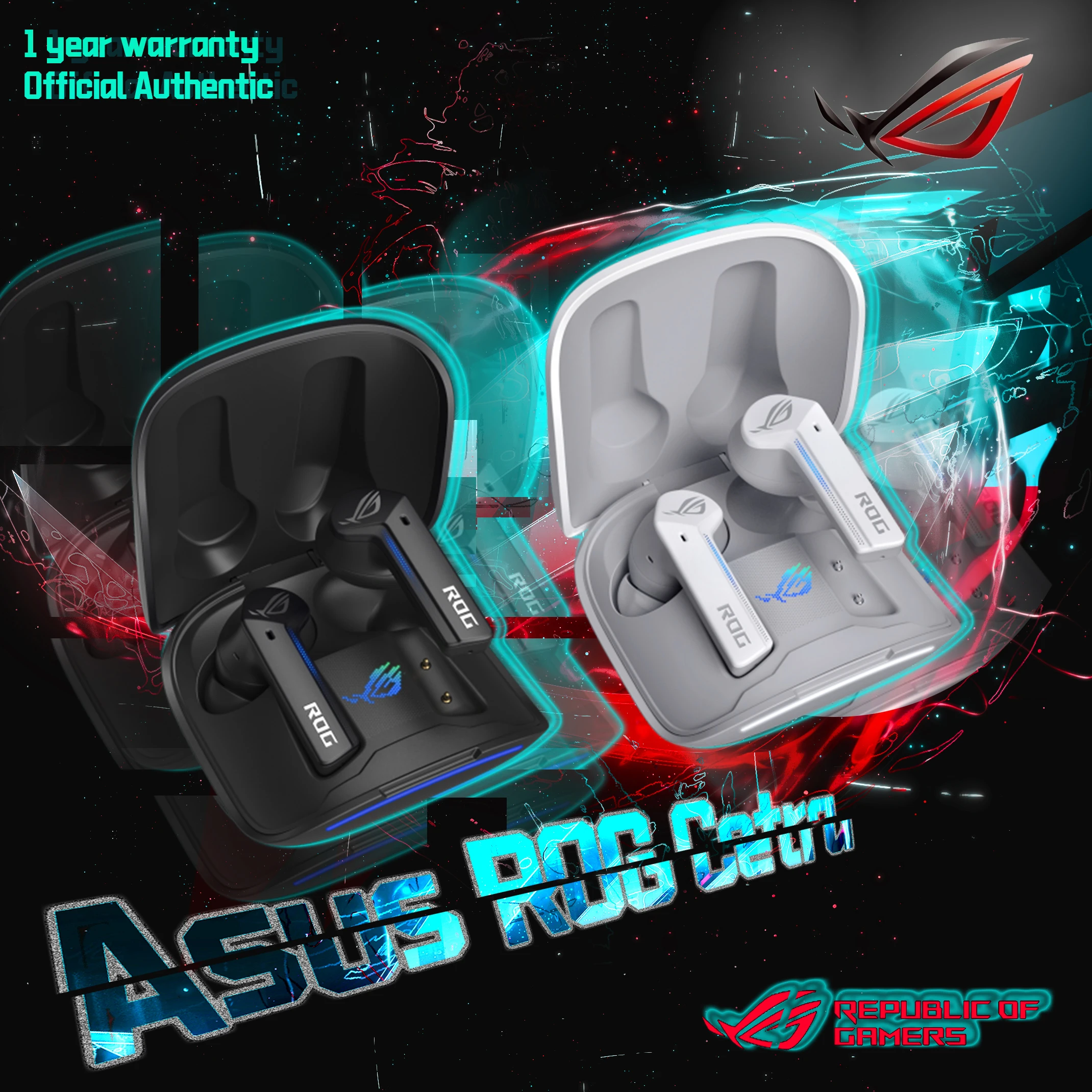 Original ANC Asus ROG Cetra True Wireless Gaming Earphone Lo