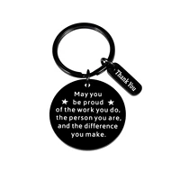 thank you gift appreciation jewelry may you be proud of the work you do keychain stainless steel keyring gift for employee gift