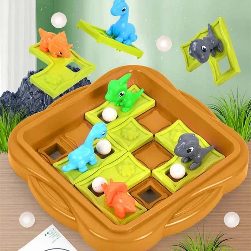 

Logic Board Game Dinosaur Kids Puzzle Portable Table Mindfulness Training Brain Game Toys Exercise Memory Dinosaur Go Nut