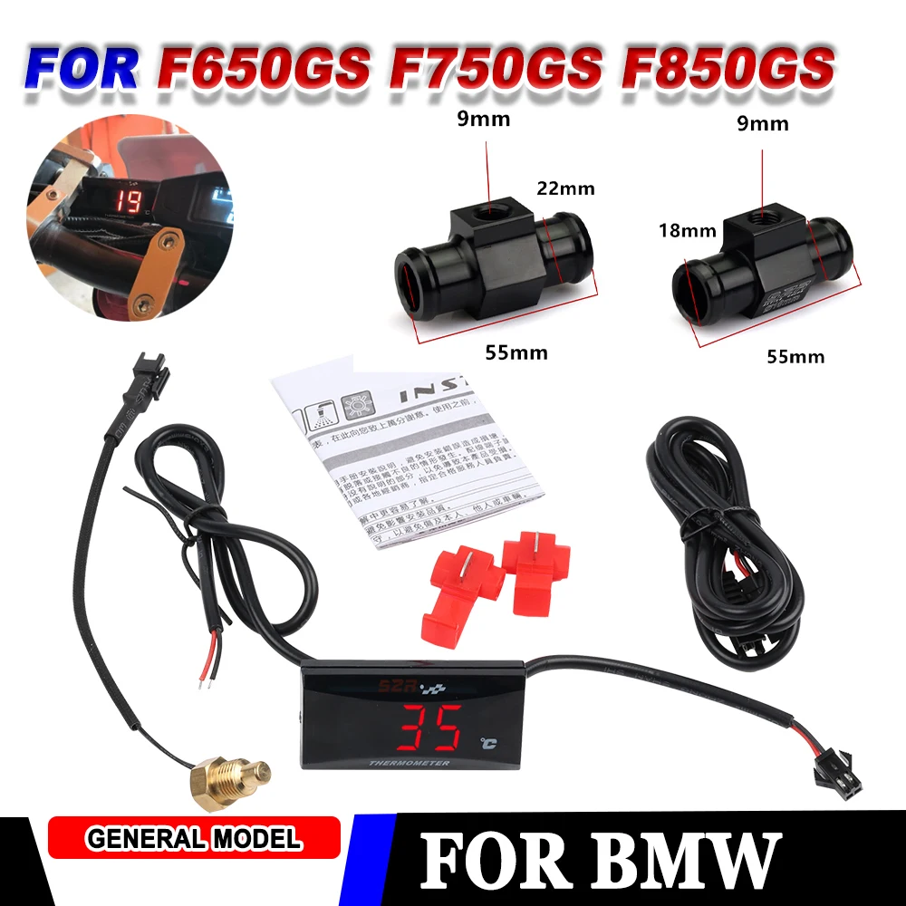 Новый стиль 2023 термометр для мотоцикла красный светодиод BMW F650GS F750GS F850GS
