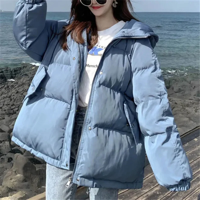 Women Thicken Warm Parka Coat Loose Oversized Women's Winter Bread Coat Hooded Outwear Padded Woman Parkas Jackets Winter Coat