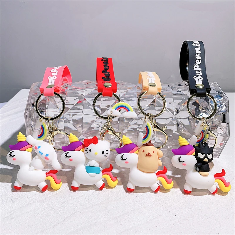 

Kawaii Sanrio, Hello Kitty брелок с милым мультяшным персонажем Kuromi My Melody Cinnamoroll кукла подвеска школьный рюкзак Украшение Ювелирные изделия Подарки