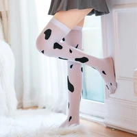 japanese cute cow printed knee high socks pure soft cute girl stockings sexy stockings fun stockings women cosplay stockings