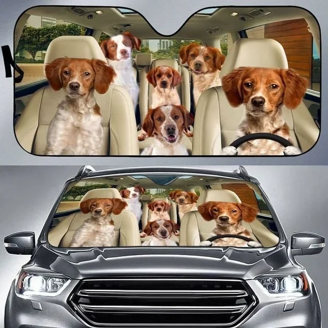 Автомобильный солнцезащитный козырек Fox Terrier для домашних животных всей семьи