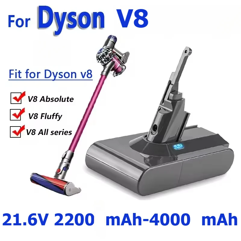 Аккумулятор 21 6 В для Dyson V8 22000 мАч-40000 мАч