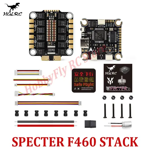 Контроллер полета HGLRC SPECTER F460 Stack F405 V2 MPU6000 blheli _ S 60A 4 в 1 ESC 30X30mm 2-6S для FPV Freestyle Drone