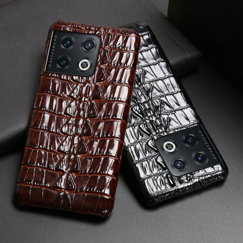 

Leather Crocodile tail Phone case For Oneplus 10 9 8 7 Pro 10 9R 10T 8T 7T 5T Nord CE2 Lite N200 5G One plus Luxury Back Cover
