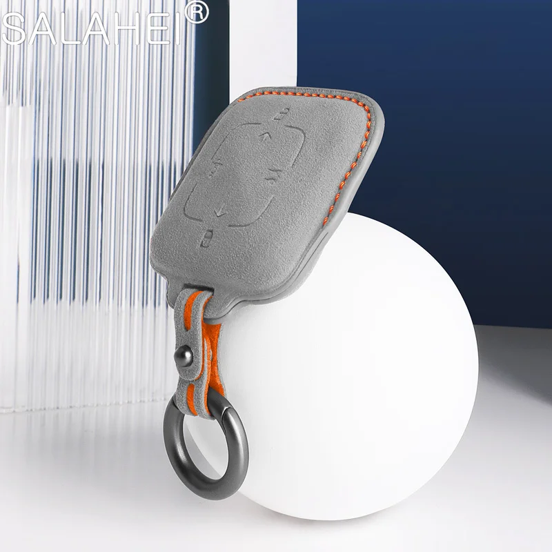 

Alcantara For ZEEKR 001 Suede Key Case Bluetooth Smart Car Key Set Car Top Grade Car Key Case Accessories