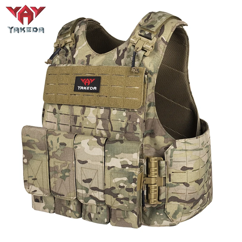 

YAKEDA Outdoor Tactical Activities CS Multipurpose Quick Release Molle Tactical Vest