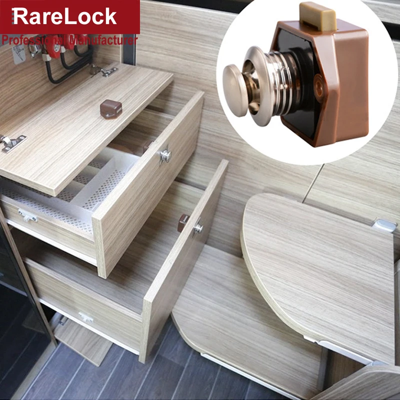 Пластиковая мини-ручка с нажимным замком, диаметр 20 мм, автофургон/лодка/мотор, дом/буфет, замок ZS01 A